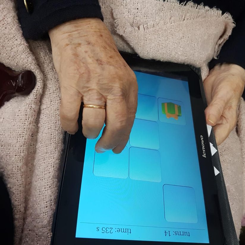 actividad en la tablet